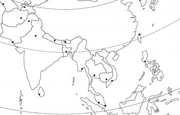 L'Asie du Sud et de l'Est (capitales)