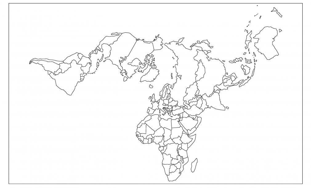 Planisphère projection Buckminster Fuller (États)