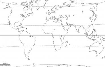 Planisphère projection Winkel