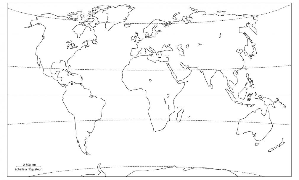 Planisphère projection Winkel